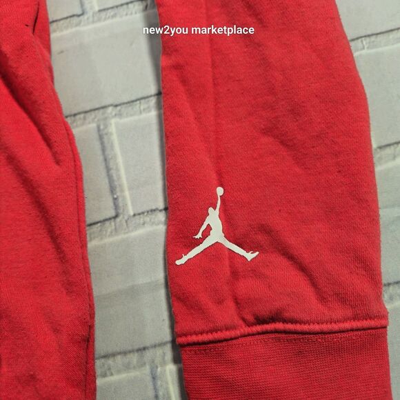 PHILADELPHIA 76ERS Hoodie kids medium Red Jordan Sweatshirt Sweater warm long - Picture 4 of 10
